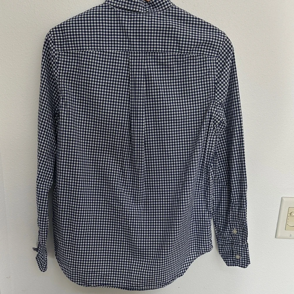 Ralph Lauren Kids Navy and White Checkered Shirt